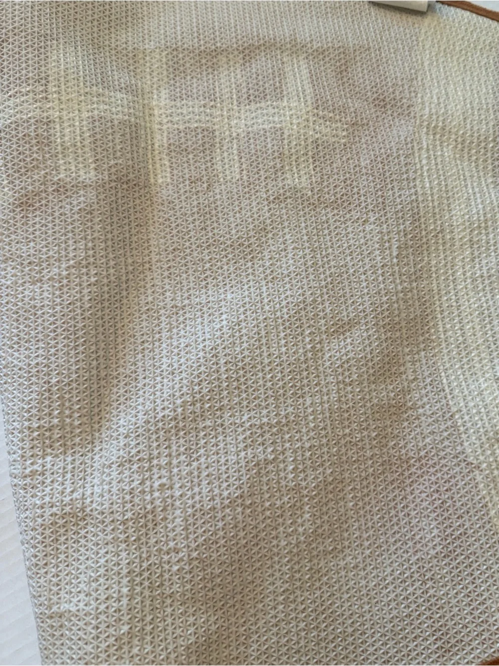 Huntington Home Brown and Cream Plush Football Accent Rug